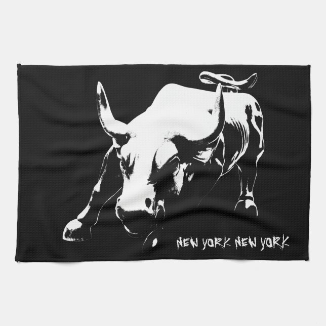 New York Towel Personalised NYC Souvenir Tea Towel (Horizontal)