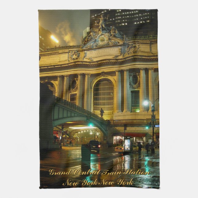 New York Towel Personalised NYC Souvenir Tea Towel (Vertical)