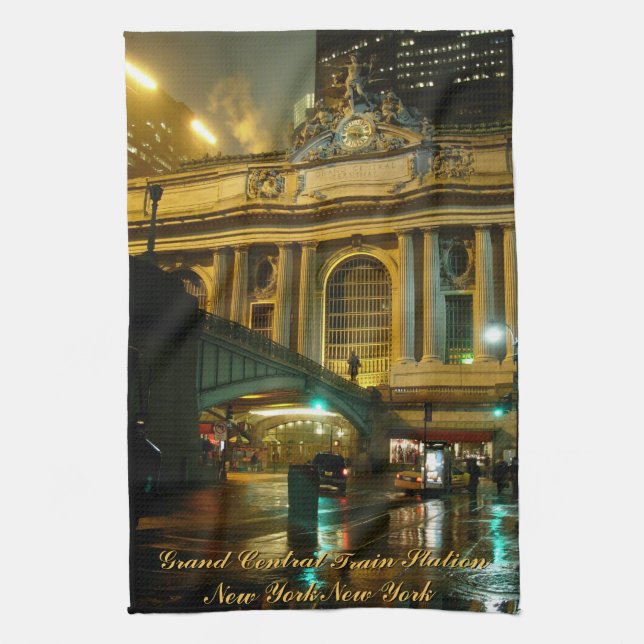 New York Towel Personalised NYC Souvenir Tea Towel (Vertical)