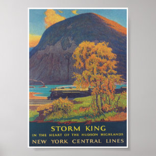 New York Train,  Hudson Highlands Vintage Travel  Poster