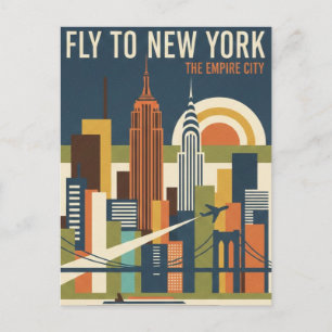 New York Travel Postcard