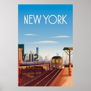 New york travel poster