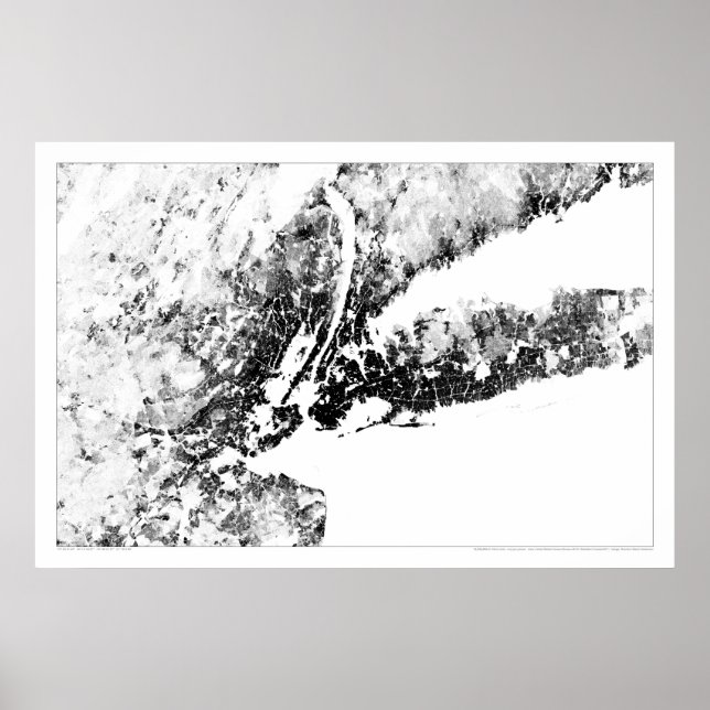 New York Tri-State Census Dotmap Poster (Front)