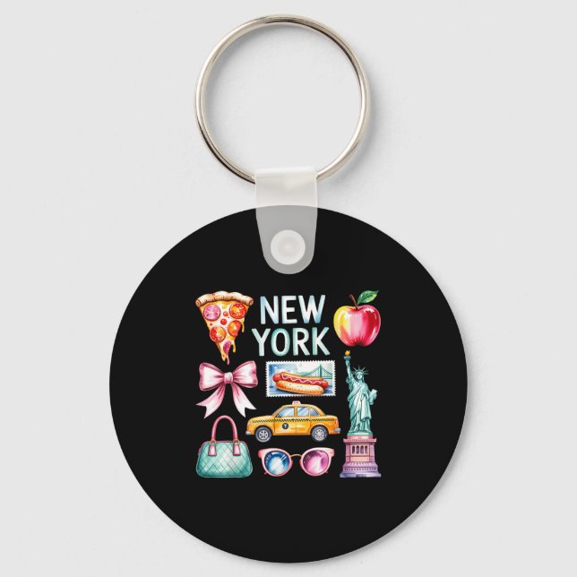 New York Trip - Girls Trip  Key Ring (Front)