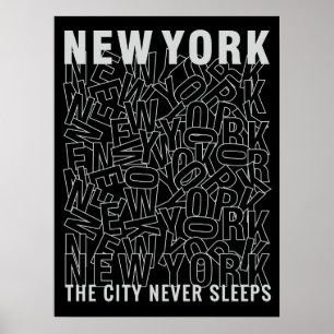 New York Typography poster