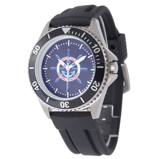 New York, United States, Customisable, Sea Travel Watch (Angled)