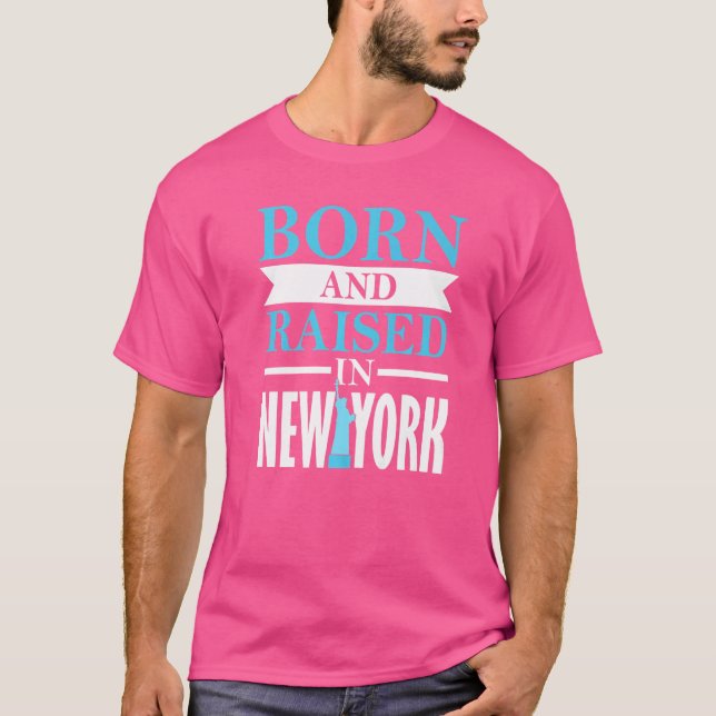 New York Usa America Travel New Yorker Empire Stat T-Shirt (Front)