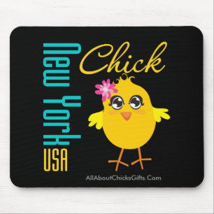 New York USA Chick Mouse Mat