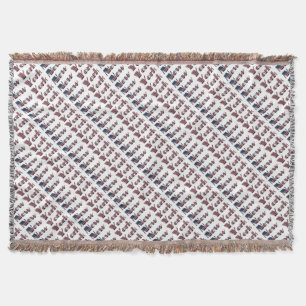 New York USA Country Flag Typography Funny Throw Blanket