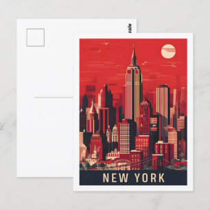 New York USA Famous Travel Place Postcard
