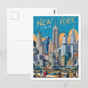 New York USA Famous Travel Place Postcard