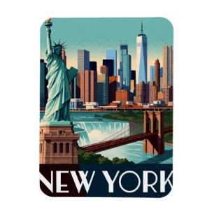 New York USA Manhattan Skyline City Exploration 🏙 Magnet