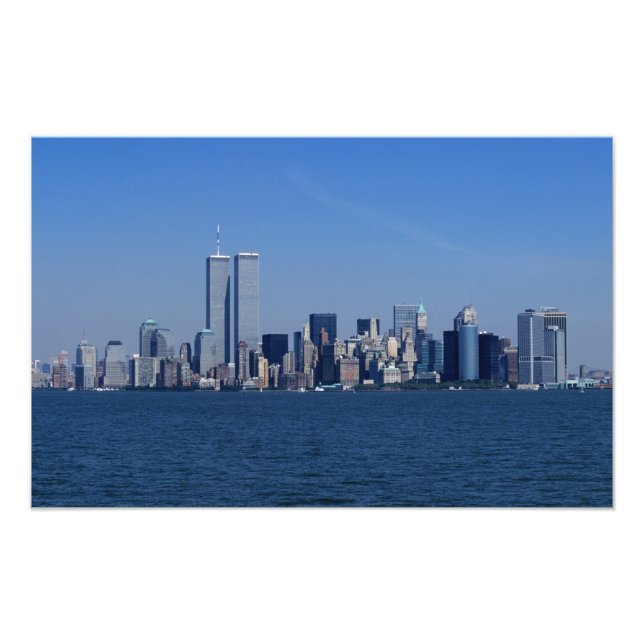 New York, USA. Skyline of downtown Manhattan Photo Print (Front)