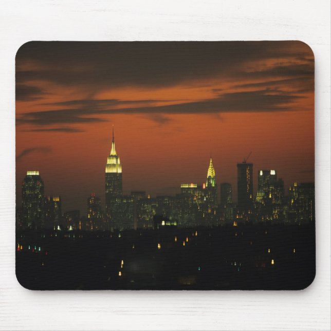 New York, USA. Skyline of uptown Manhattan 2 Mouse Mat (Front)