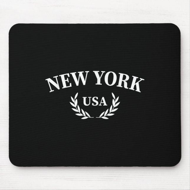New York - Usa - Throwback Design - Clic  Mouse Mat (Front)