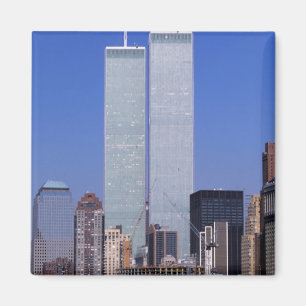New York, USA. Twin towers of the famous World Magnet