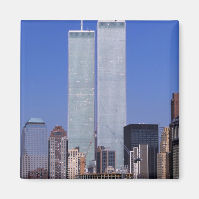 New York, USA. Twin towers of the famous World Magnet (Front)