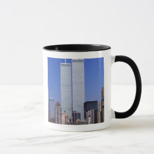 New York, USA. Twin towers of the famous World Mug