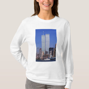 New York, USA. Twin towers of the famous World T-Shirt