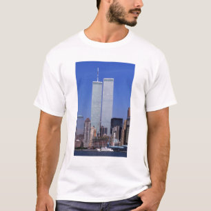 New York, USA. Twin towers of the famous World T-Shirt