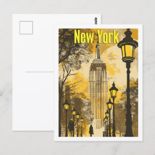 New York USA Vintage Famous Travel Place Postcard