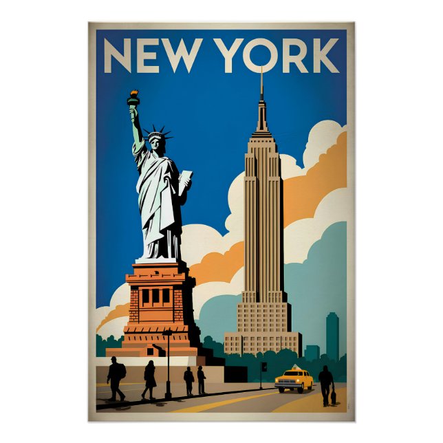 New York USA vintage Poster (Front)