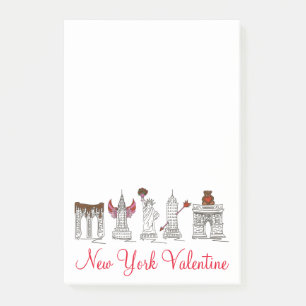 New York Valentine NYC Valentine's Day Post Its Post-it Notes