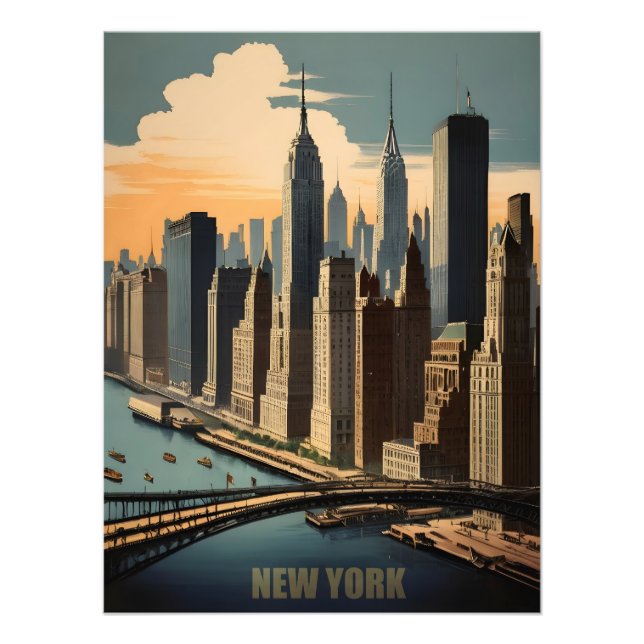 New York vintage poster (Front)