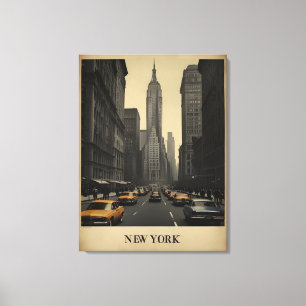 New York vintage poster Canvas Print