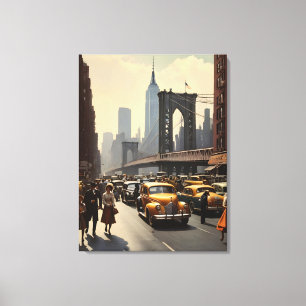 New York vintage poster Canvas Print