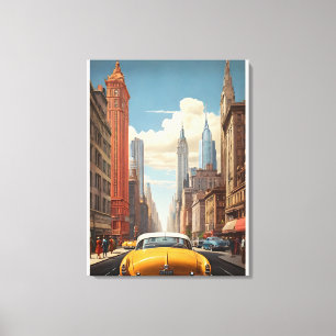 New York vintage poster Canvas Print