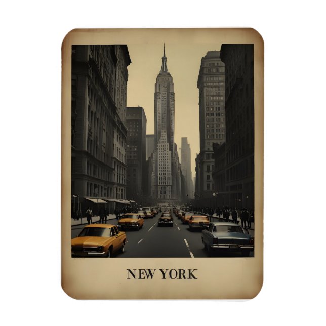 New York vintage poster Magnet (Vertical)