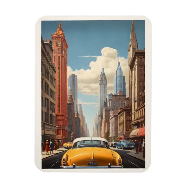New York vintage poster Magnet (Vertical)
