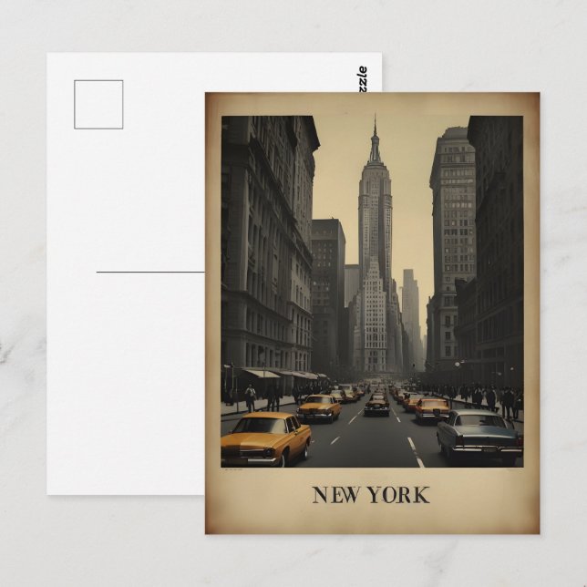 New York vintage poster Postcard (Front/Back)