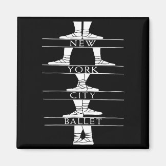 New York Vintage Retro Style Design Ballet Dancing Magnet