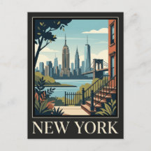 New York Vintage Retro Travel