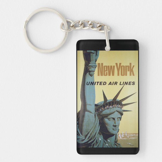 New York vintage souvenirs Key Ring (Front)