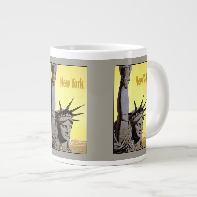 New York Vintage Travel Poster mugs (Front Right)