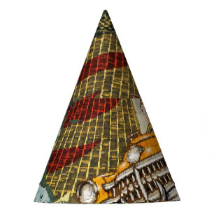 New York vintage travel poster. Party Hat