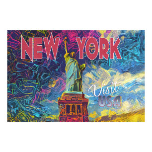 New York, Visit USA Photo Print