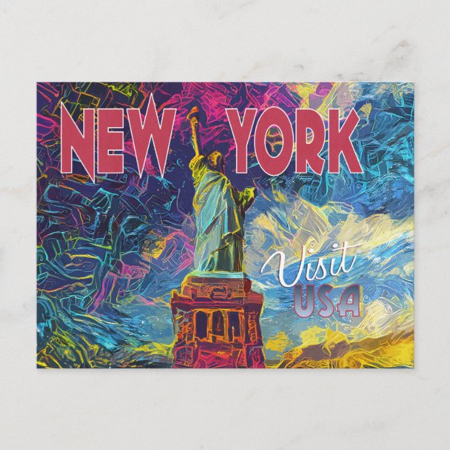 New York. Visit USA... Postcard (Front)