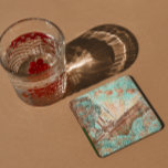 New York Wall Mural Hard Plastic Coaster with Ship<br><div class="desc">Add a touch of urban artistry to your coffee or dining experience with our New York Wall Mural Hard Plastic Coaster. This coaster showcases a captivating mural featuring a ship and an eye, making it a functional work of art for your table. Crafted from durable plastic, it's designed to protect...</div>