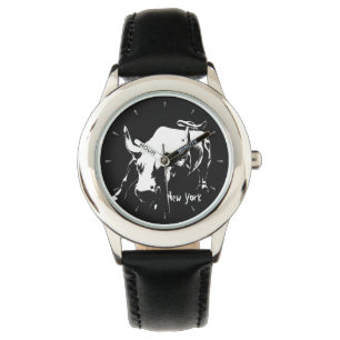 New York Watch New York Bull Souvenir Wristwatch