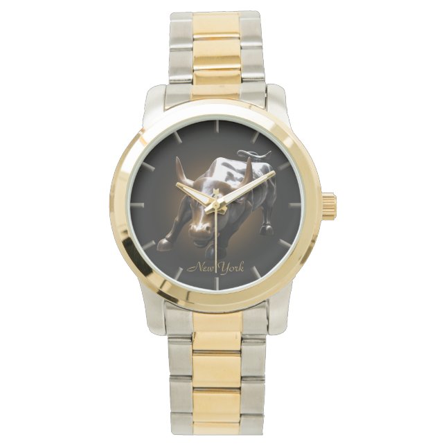 New York Watch New York Bull Souvenir Wristwatch (Front)