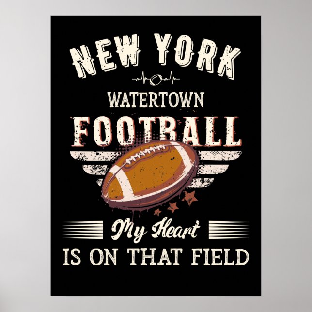New York Watertown American Football Poster (Front)