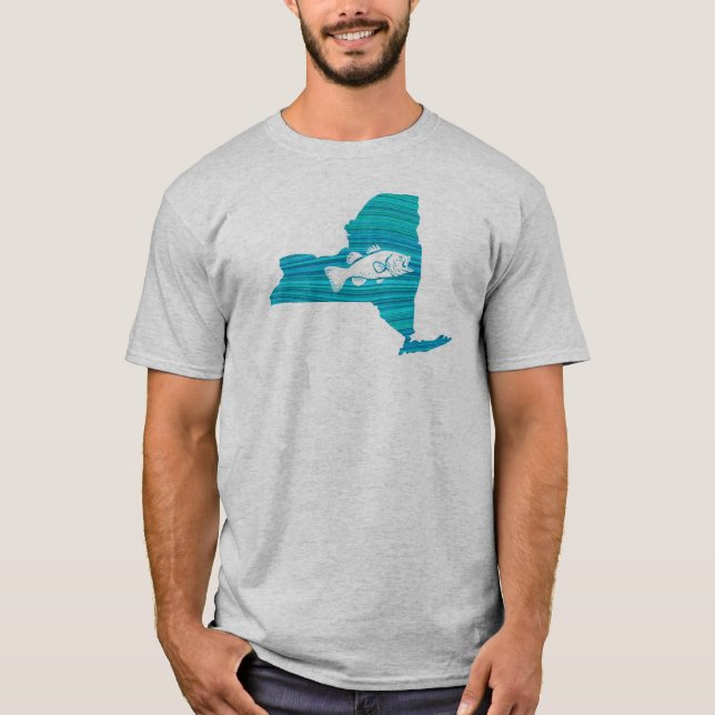New York Wave Fishing T-Shirt (Front)