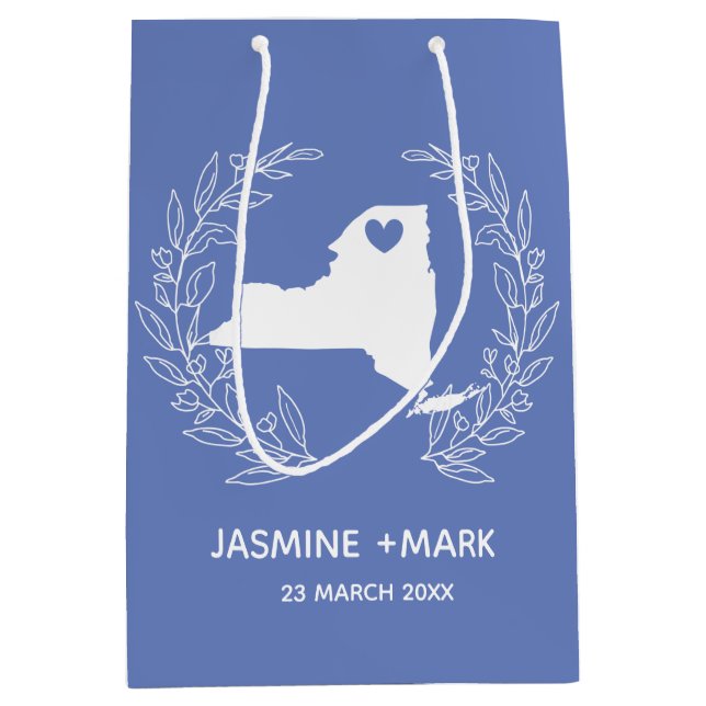 New York wedding favours custom Medium Gift Bag (Front)