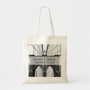 New York Wedding NYC Brooklyn Bridge Tote Bag