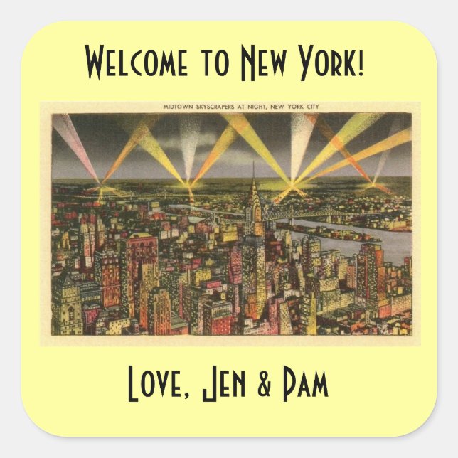 New York welcome bag sticker (Front)
