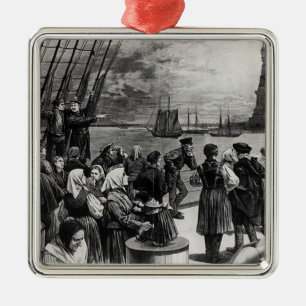 New York - Welcome to the land of freedom Metal Tree Decoration